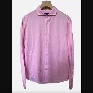 Purple Label Ralph Lauren KEATON collar pink mesh shirt ITALY Medium M polo